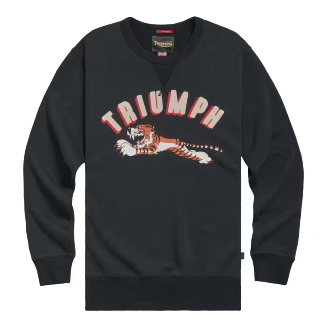 Triumph Heritage Autumn Winter 24 - Service Sweat Black