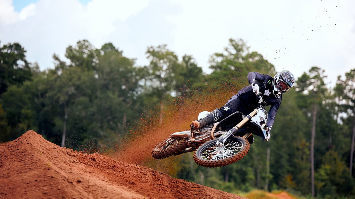 Triumph TF 450-RC being ridden by Ricky Carmichael