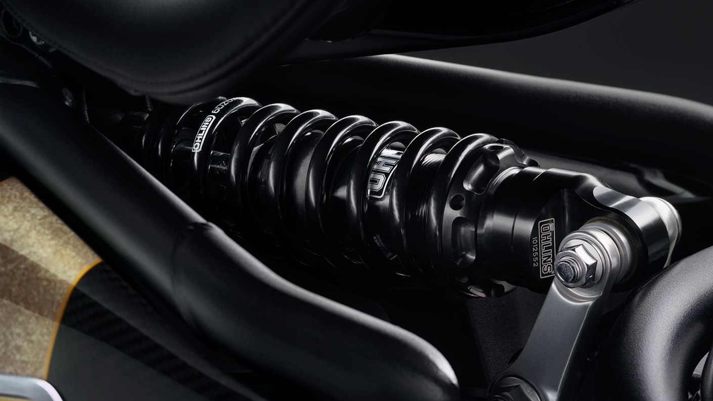Triumph Bonneville Bobber TFC Ohlins suspension