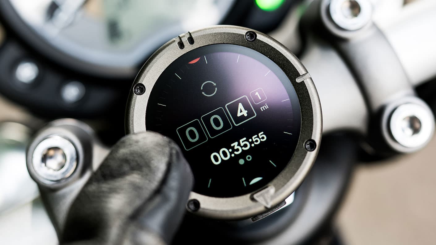 Triumph Beeline Navigation System glove touch screen